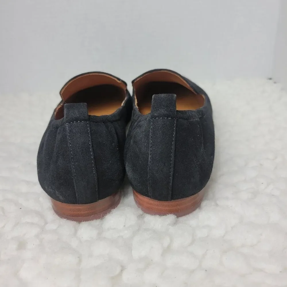 Tory Burch Leigh Women's Loafer Size 9 Perfect Black Leather Closed Toe Shoes